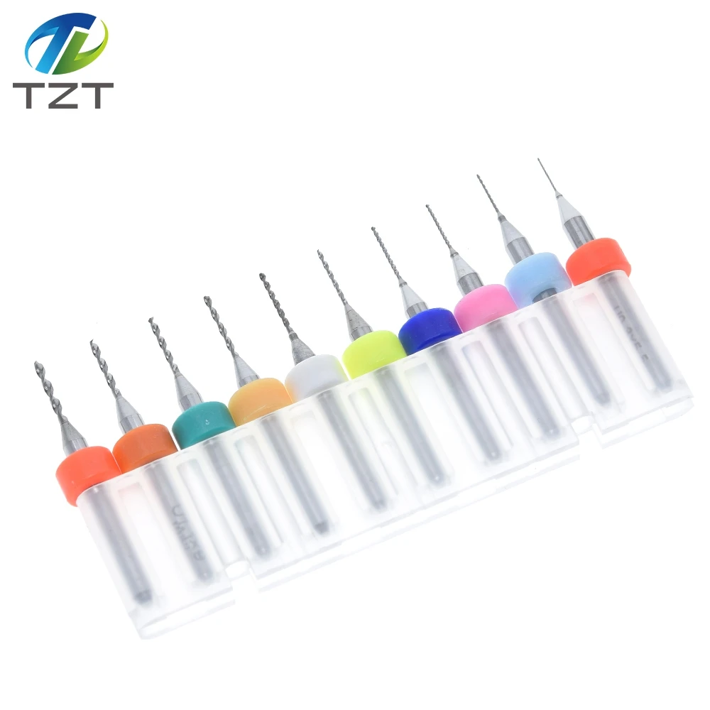 10 шт. 0 3 мм до 1 2 Мини сверло PCB карбид вольфрама стали для печатной платы cnc сверла