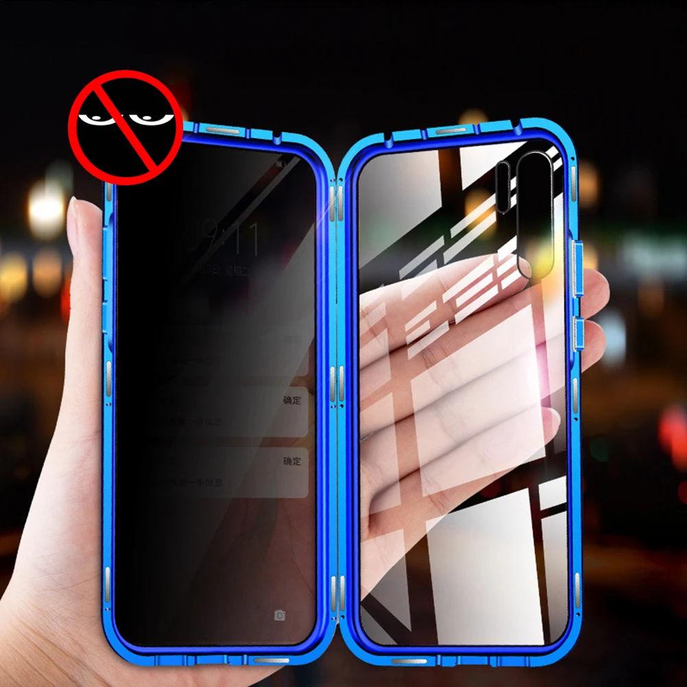 Надежное закаленное стекло Магнитный чехол для huawei P30 Pro mate 20 Анти ползучий