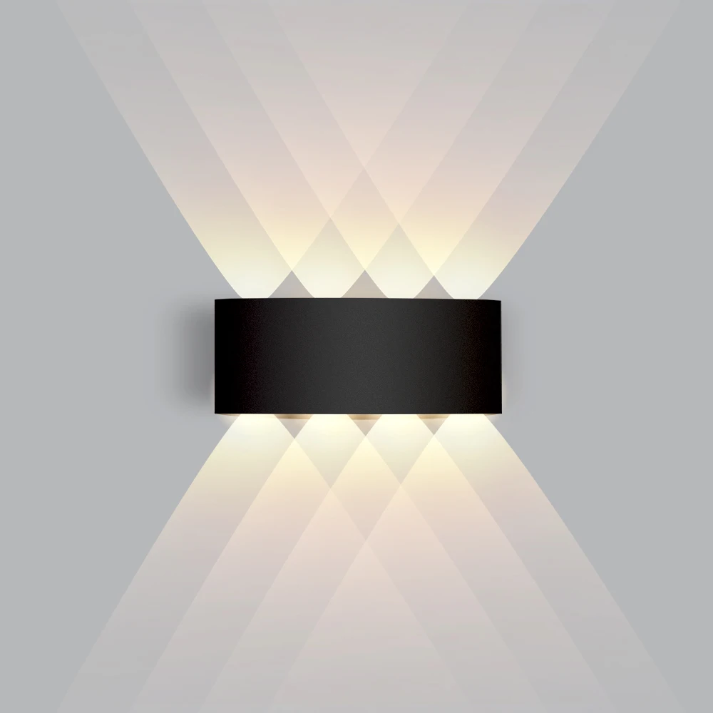 

IP65 LED Wall Lamp Outdoor Waterproof Garden Lighting Aluminum AC86-265 Indoor Bedroom Living Room Stairs Wall Light