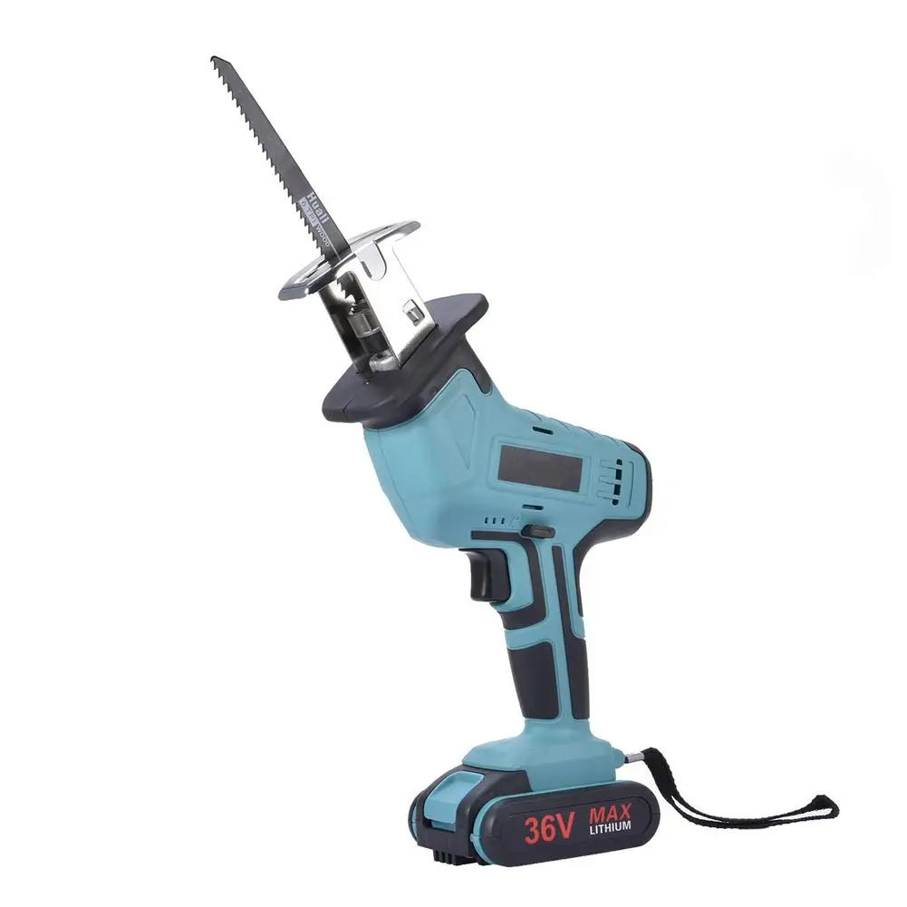 

36V Cordless Lithium Battery Reciprocating Saw Wood Metal Cutting Saw Saber Saw Portable Electric Saw Rechargeable Power Tool