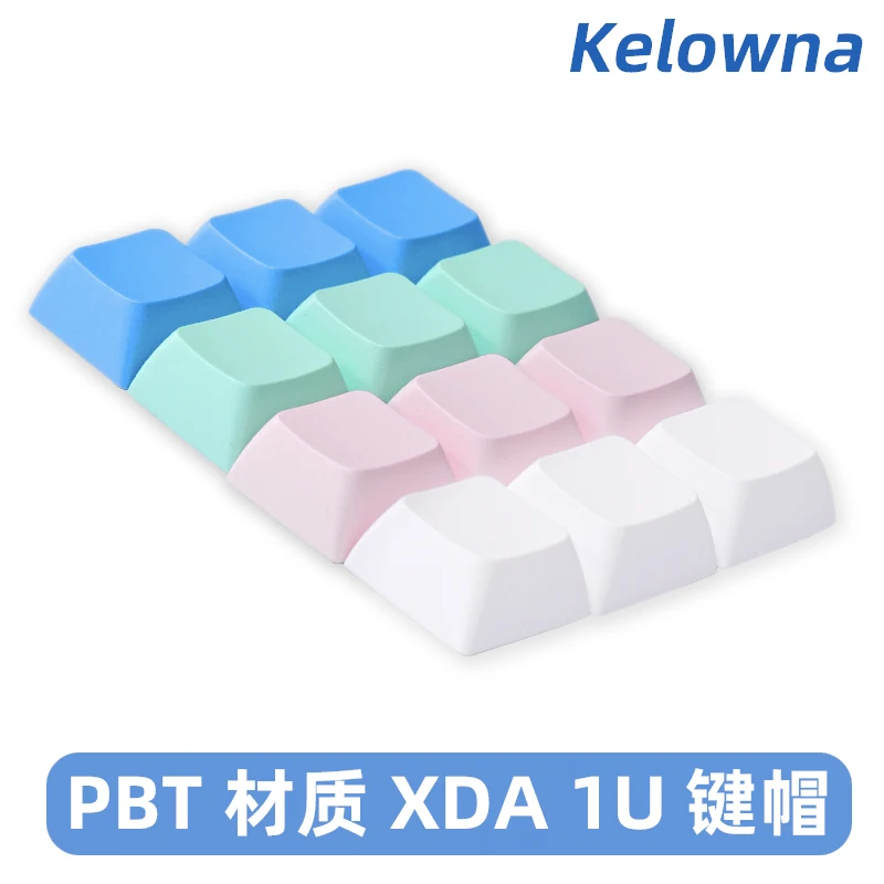 

10 шт., колпачки для клавиш Kelowna PBT Dye XDA Profile 1U
