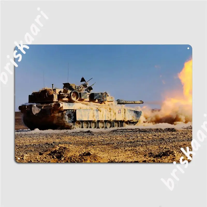 

M1a2 стрельба металлический знак таблички пещера паб Ретро фотопостер