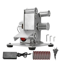 110 240v multifunctional mini electric belt sander electric grinder diy polishing grinding machine cutter edges sharpener