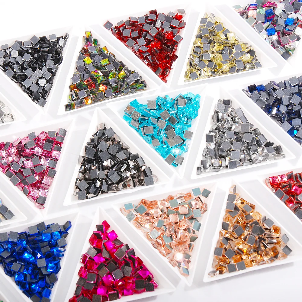 

New Product 6*6mm 5000 Square Flat-bottomed Turtle-surface Glass Hot Diamond Wholesale Diy Mobile Phone Clothing Decoration