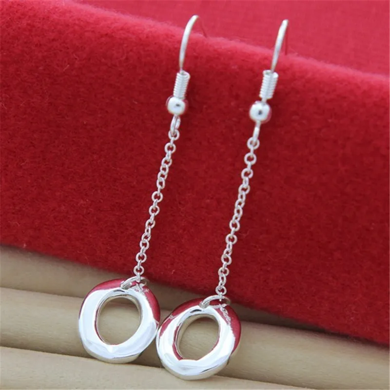 

New 925 Sterling Silver Earrings Small O Ear Line Earrings For Women'S Fashion Jewelry Gifts