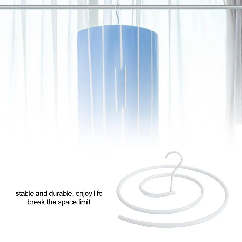 Spiral Bed Sheet Rack Laundry Drying Space Saving Duvet Cover/Blanket/Bed Sheet Hangers Rotating Clothes Rack