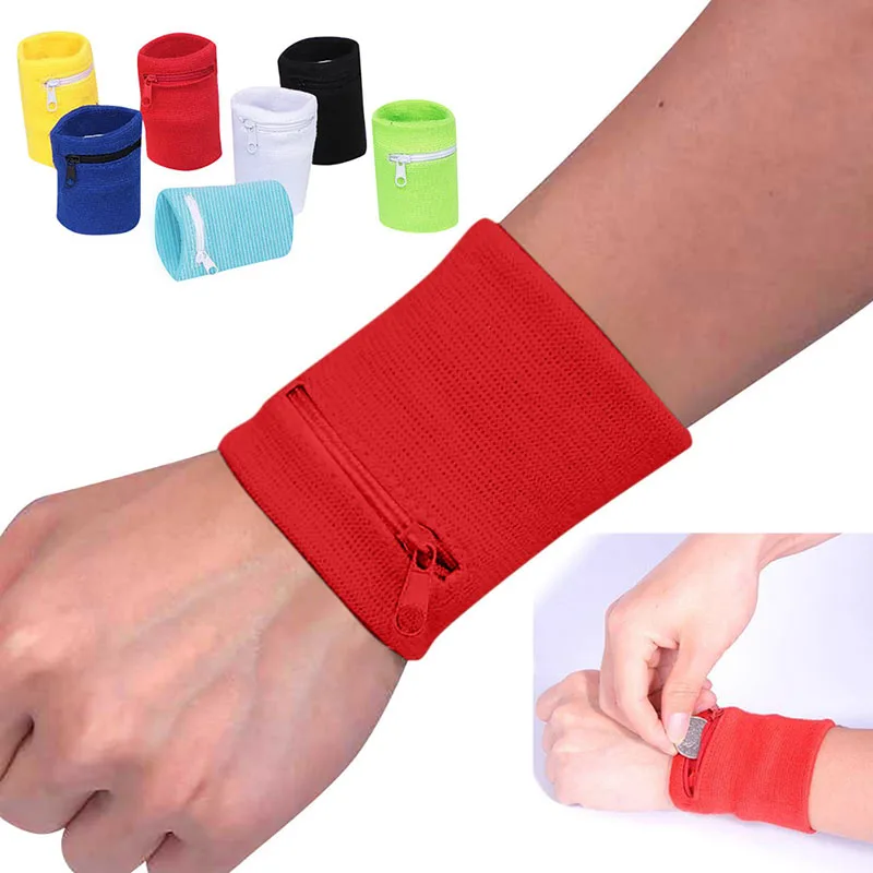 

1PCS Wrist wallet bag with zipper running touring bicycle safety sports bag gym wallet safe storage wrist support