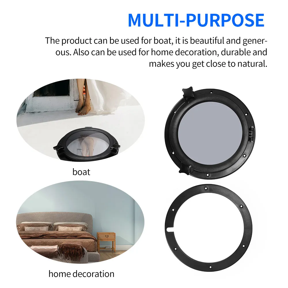 

Yacht Car Opening Portlight Multi-Purpose Round Hatches Port Easy Opening Portlight Ship Portholes Recreation Vehicle