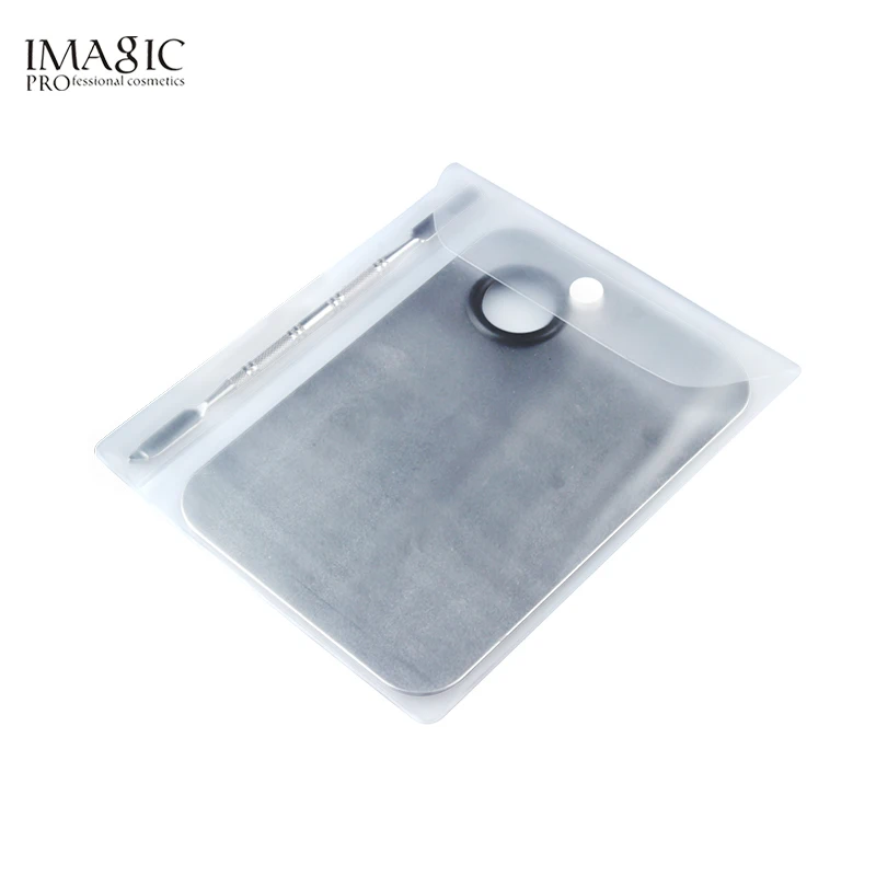 

Professional Makeup Palette Tray Mixed Paint Stainless Steel Oil Paint Palette Watercolor Oil Painting Art Makeup Tools