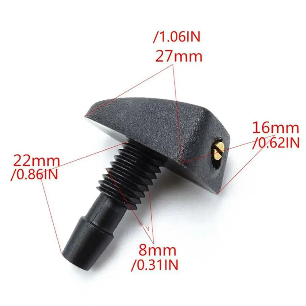 

Car General Windshield Washer Sprinkler Head Wiper Fan-Shaped Sprinkler Nozzle Cover Outlet Nozzle Adjustment