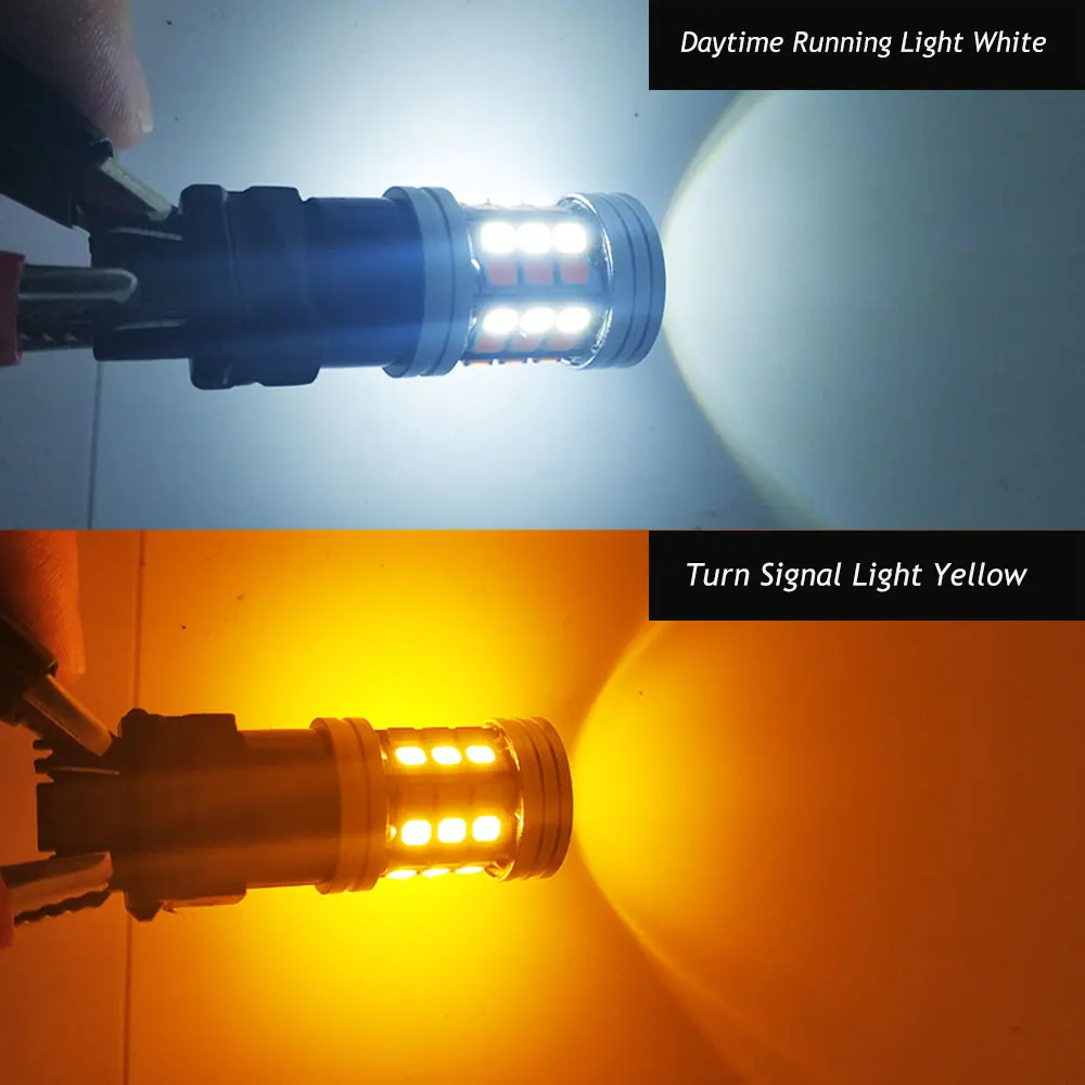 1157 переключаемые светодиодные лампы BAY15D P21/5 Вт двухцветная СВЕТОДИОДНАЯ лампа T20