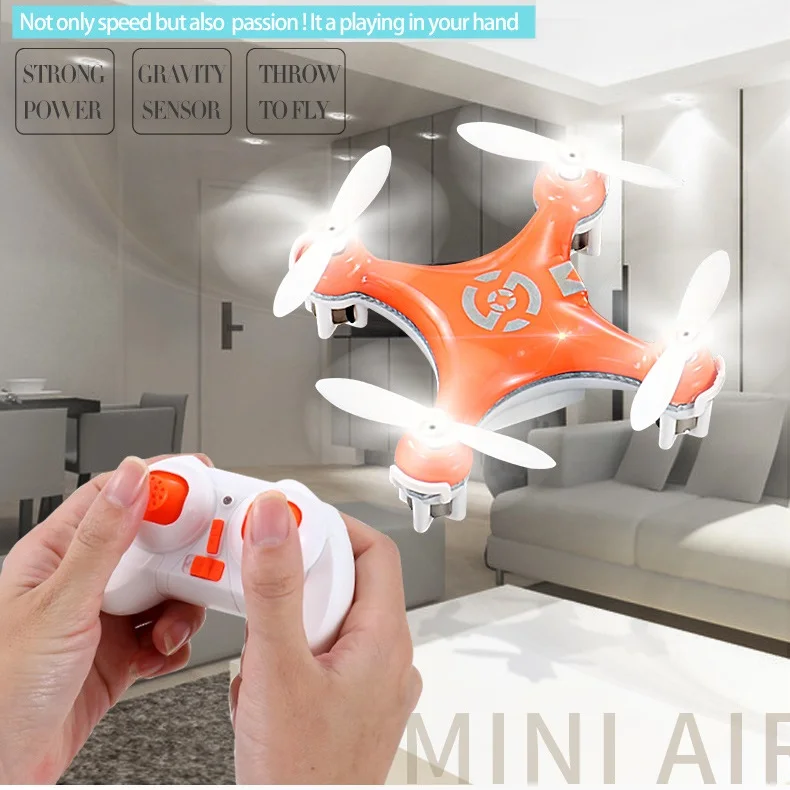 CX-10 RC Drone Pocket 4CH Mini Drone 6 Axis Gyro Helicopter Toys Mini Quadcopter Switchable Controller/3D Flip Headless Mode