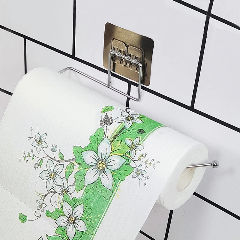 

Toilet Wall Mount Toilet Paper Holder Stainless Steel Bathroom Kitchen Roll Paper Accessory Tissue Towel Accessories Holders
