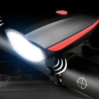 bike light waterproof mtb bicycle horn lamp usb charging led safety warning cycling tail light bike front light accessories