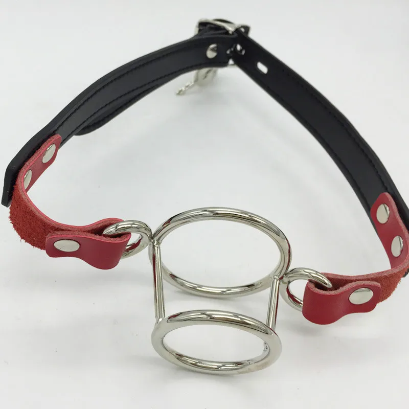 Sex Toys PU Leather Band Open Mouth Gag O 2 Ring for Women Bite Stuffed Adult Games Products | Красота и здоровье