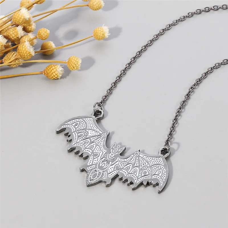 wholesale 2020 Gothic Vampire Bat Necklaces Black Animal Choker For Women Men Retro Amulet Pendant chain Jewelry gargantilha | Украшения и
