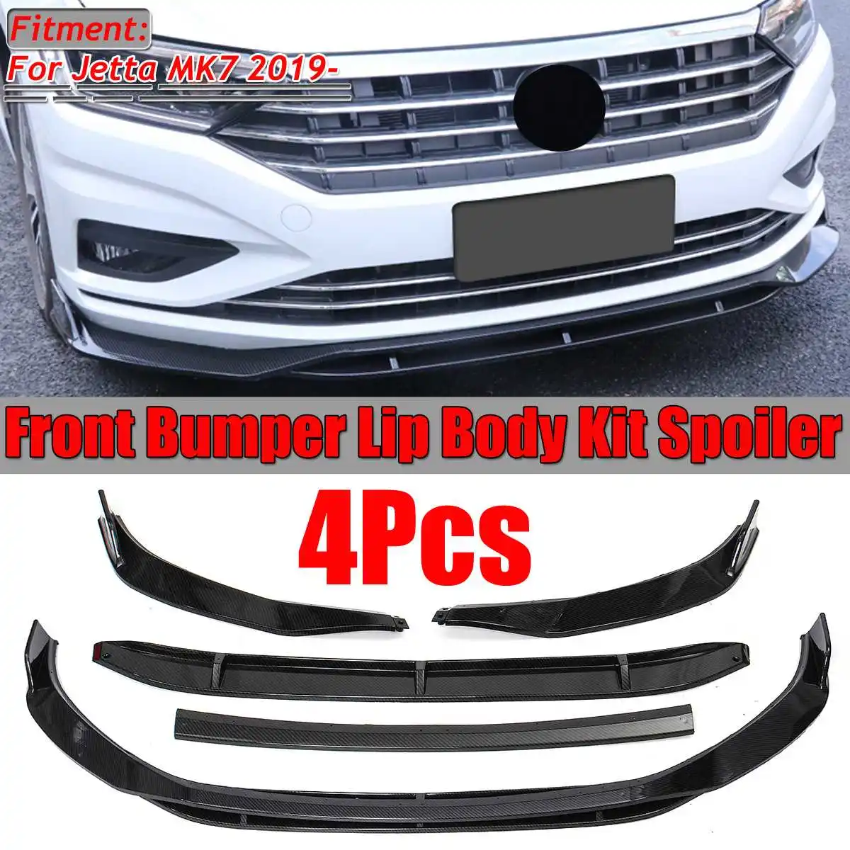 4 шт. Комплект переднего бампера для губ разделитель дефлектор спойлер диффузор