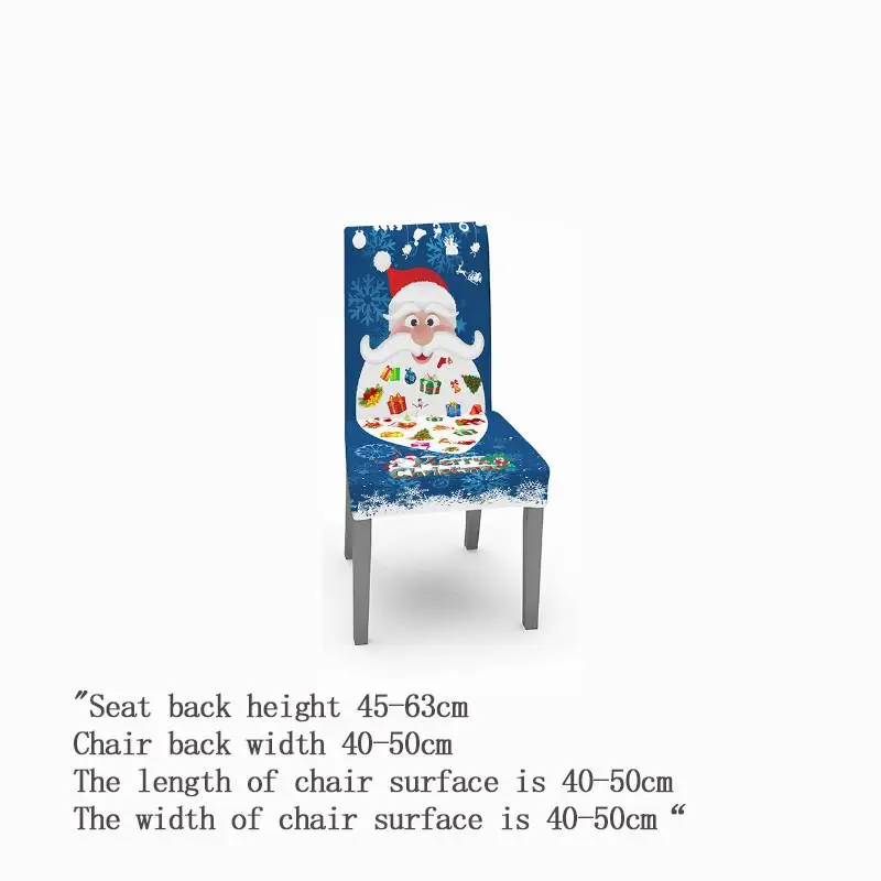 Рождественская скатерть Набор чехлов на стул декор для кухонного стола
