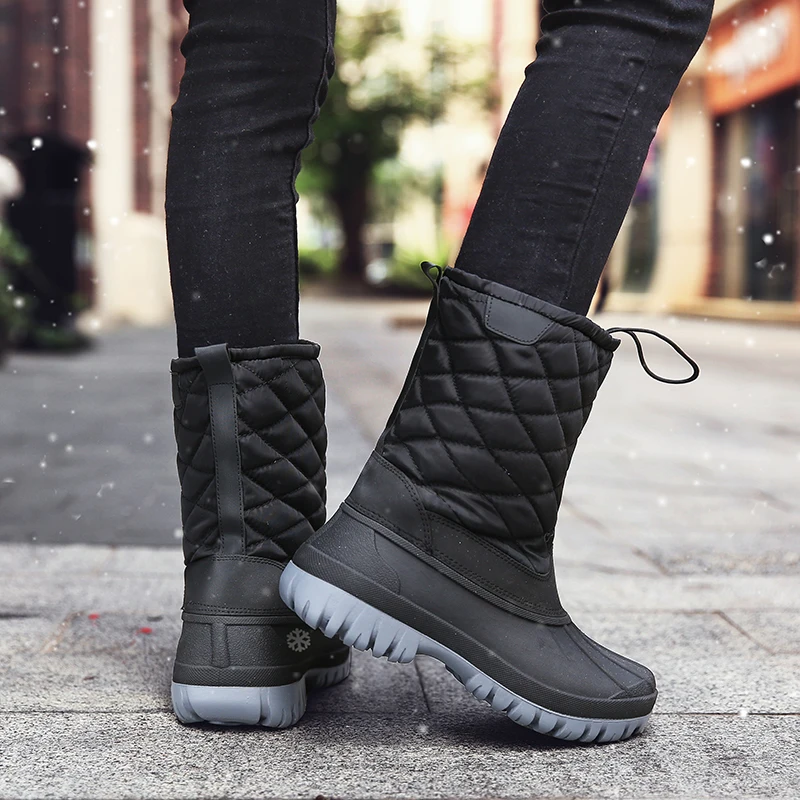Зимние женские походные ботинки на утином пуху водонепроницаемые зимние