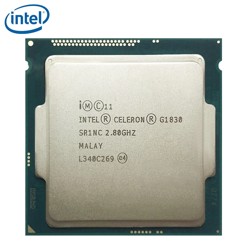 Двухъядерный процессор Intel Celeron G1830 2 8 ГГц Мб 53 Вт LGA 1150 протестирован 100%