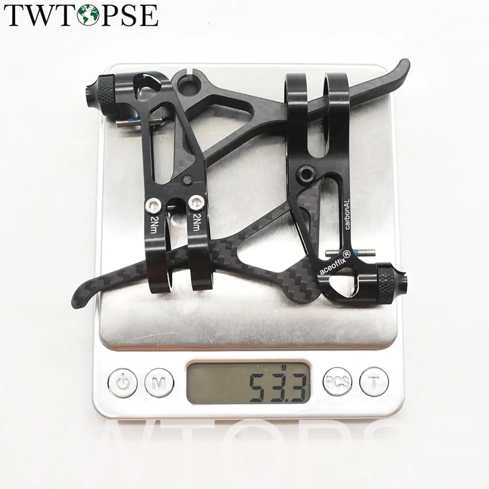 TWTOPSE 53g Ультра-светильник карбоновый Велосипедный тормозной рычаг для Brompton