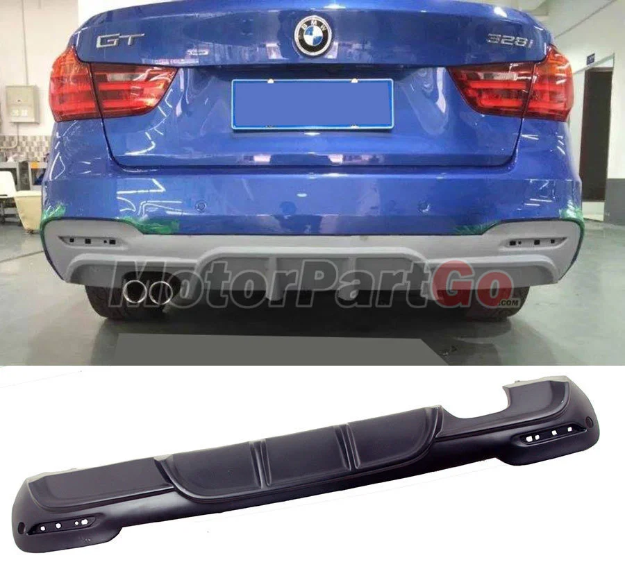 Неокрашенный задний диффузор P Style для BMW 3-Series F34 GT Mtech Msport 13UP B378F | Автомобили и