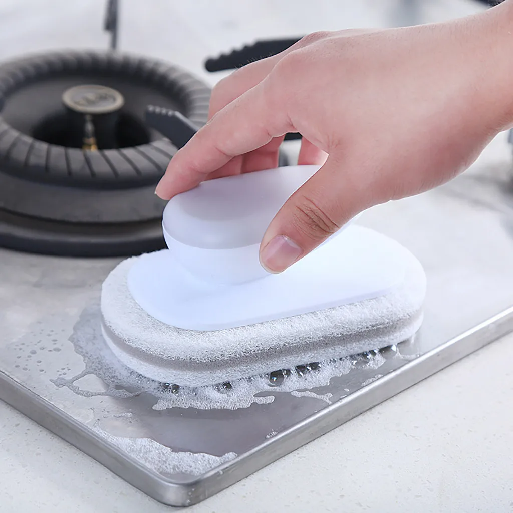 1PC Sponge Carborundum Brush Kitchen Washing Magic Strong Decontamination Househeld Nano Emery Rust Removing Tool @ | Дом и сад