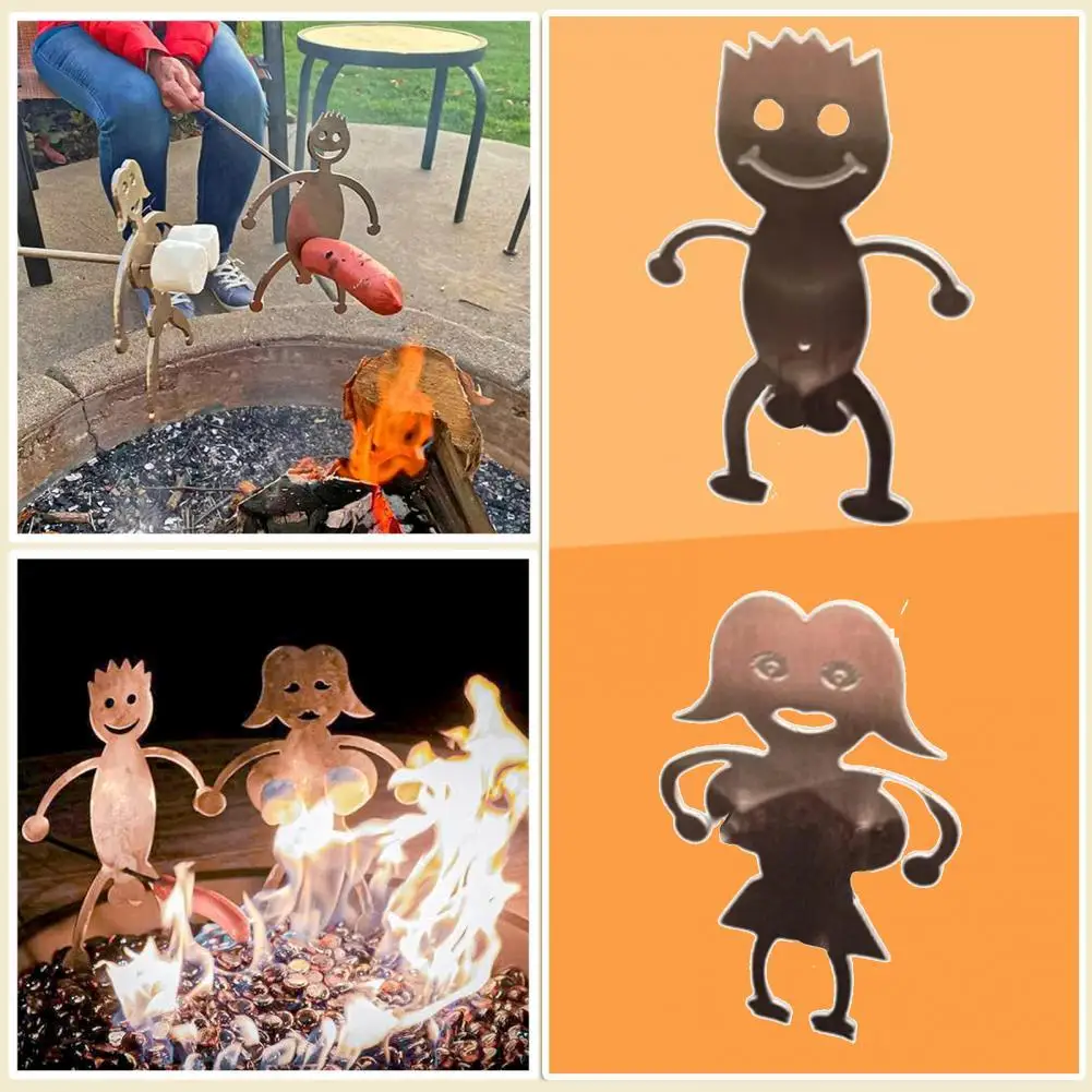 

Палочка для барбекю, забавная привлекательная вилка из нержавеющей стали для хот-догов, для мальчиков и девочек, жаровня зефира, костра, гри...