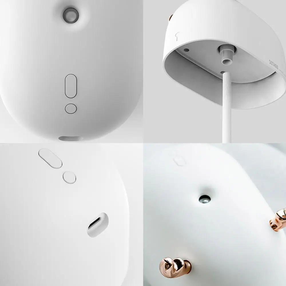 

Mini USB Humidifiers White Sled Deer Shape Low Noise For Home, Office Travel Bedroom Atomizer Night Light