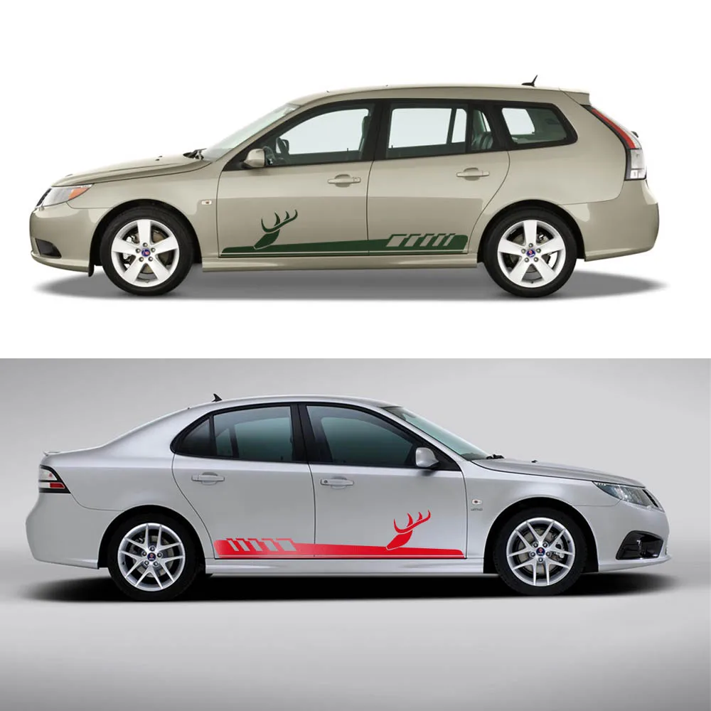 Автомобильные боковые наклейки полосы кузова Виниловая наклейка автомобильный