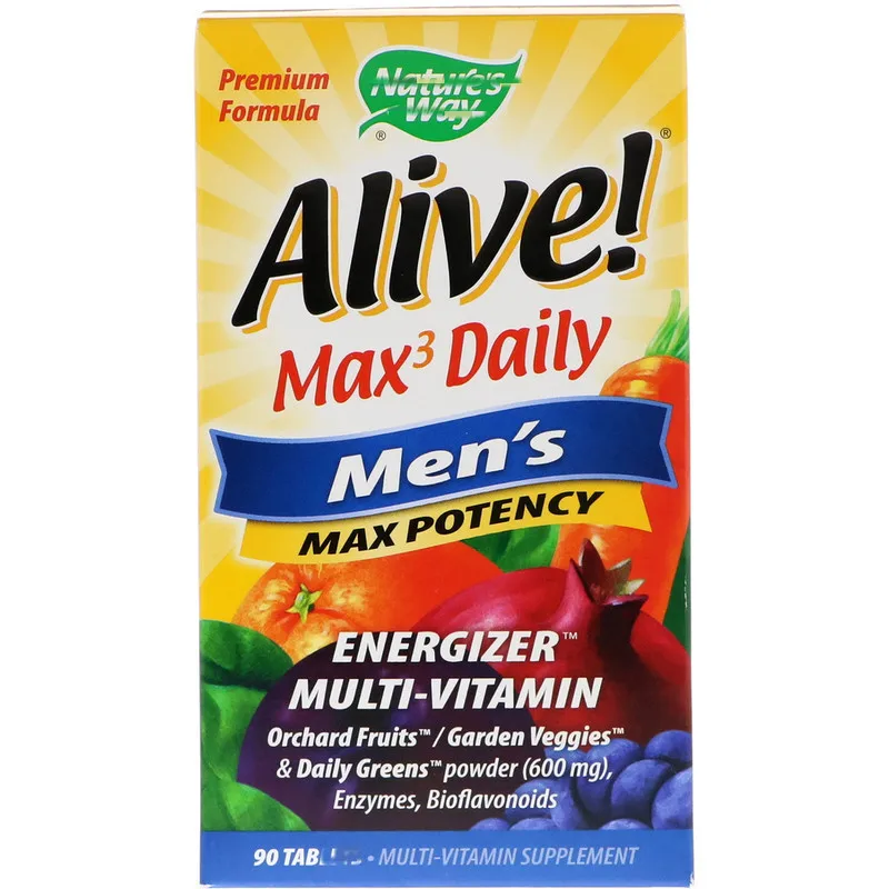 Alive! Max3 Daily, Men s Multivitamin, 90 Tab