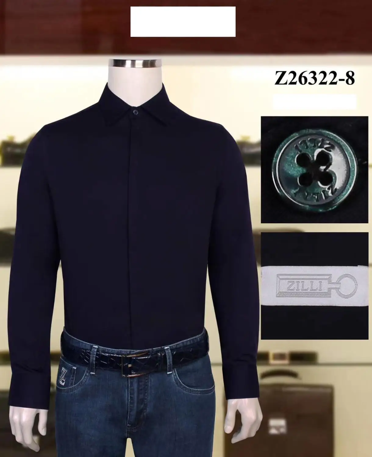 

Billionaire Italian Couture Shirt Long Sleeve 2020 New Men's Comfortable Casual Blue Men's Shirts Free shipping size M~XXXL