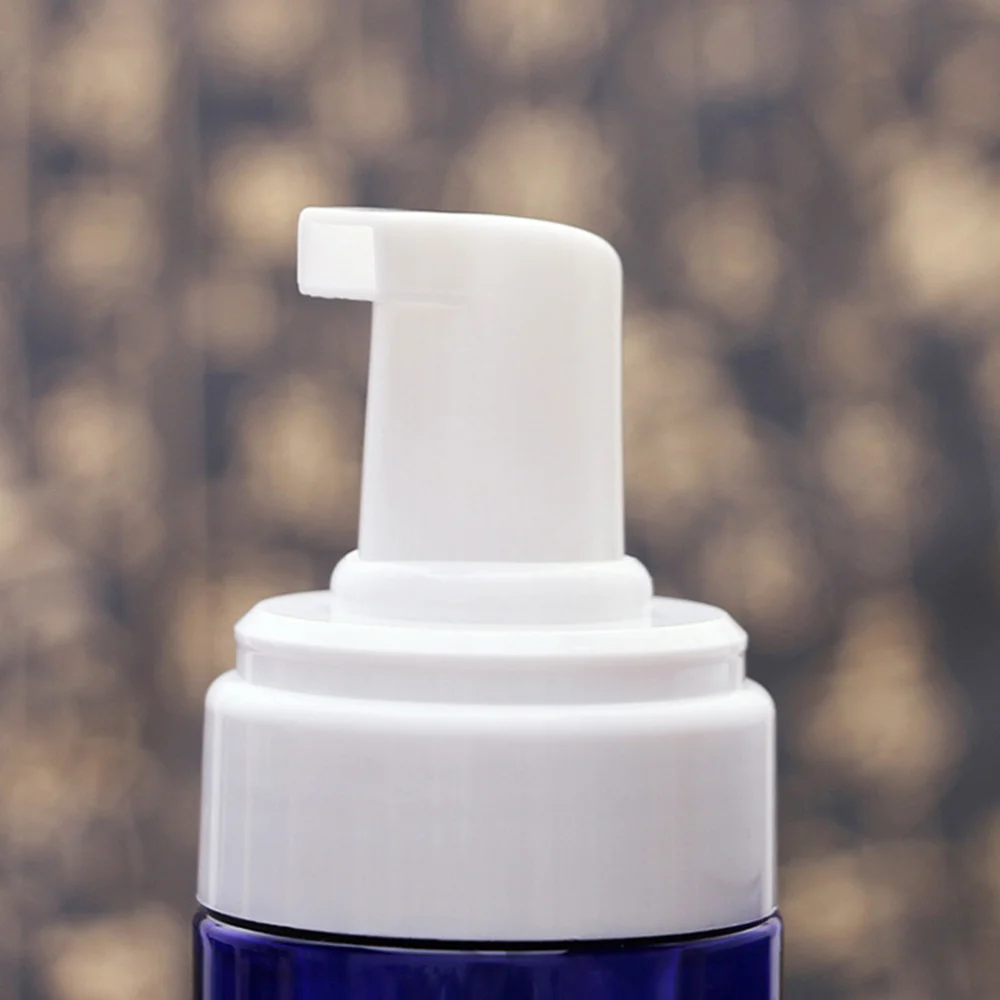 

2pcs 200ml Press-type Bubbler Empty Cleanser Bottle Cosmetics Container for Travel Home (Clear+Blue)