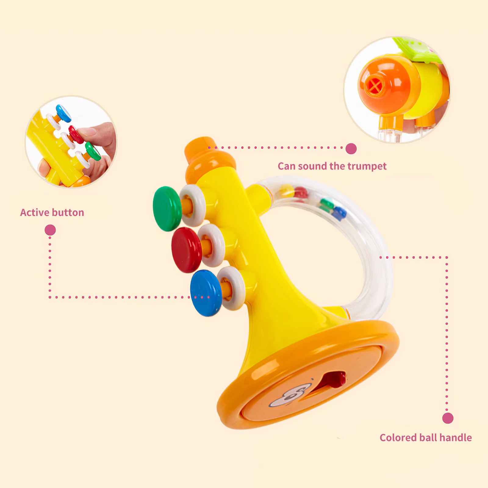 

10pcs Rattle Teething Toys Educational Shaker And Spin Rattle Toys Multi-Color Rattle Teether Set Rattle Plaything Playset