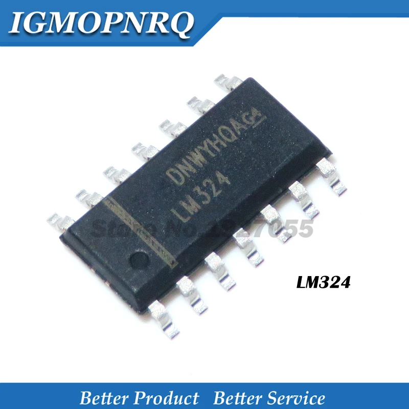Микросхема усилителя SOP-14 20 шт./лот LM324A lm324ock низкая четырехъядерная | Электронные