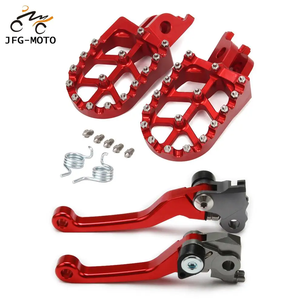 

Motorcycle CNC Clutch Brake Lever And Foot Pegs Pedals Rests Footpegs For HONDA CRF250R CRF450R 2007-2020 CRF250RX 2019-2020