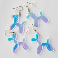 new color change acrylic animals earrings for women unusual fashion cool geometry pendant earring trendy glamour funny jewelry
