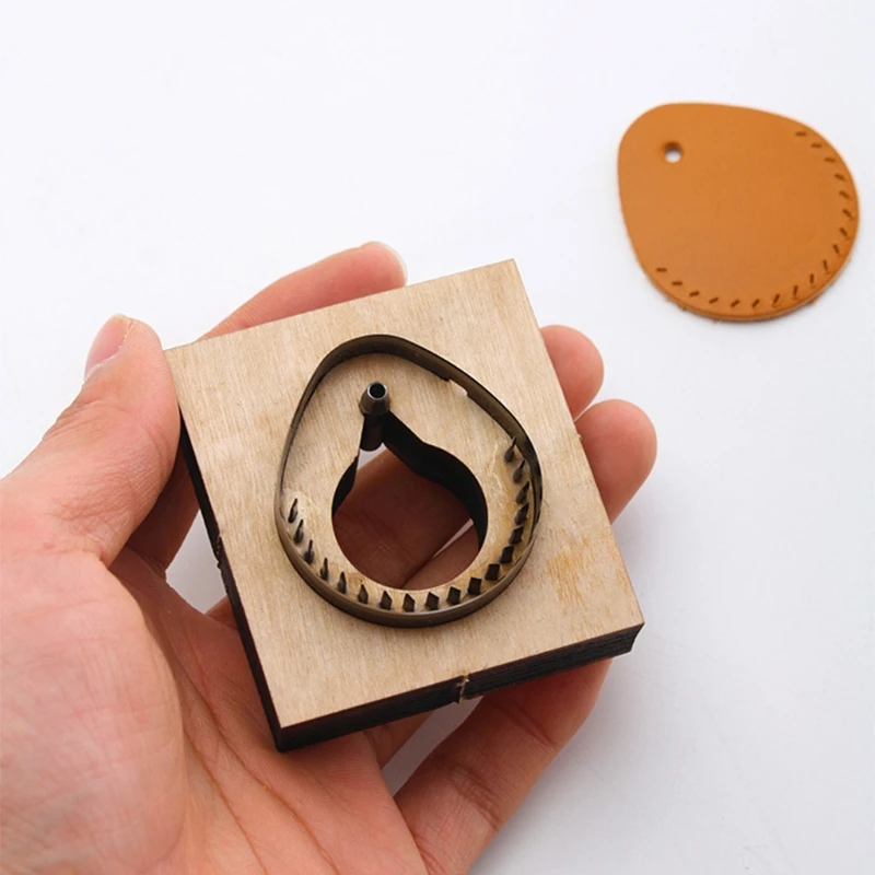 DIY RFID брелок кожаная бирка кожаный шаблон деревянная штамповка высечки формы 54DC |