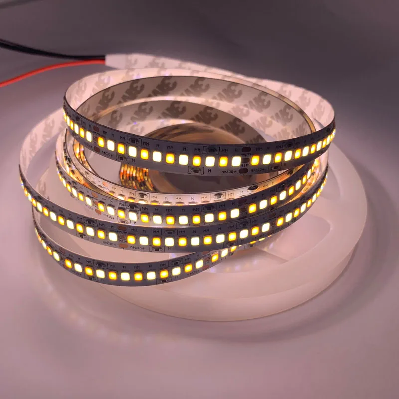 

1800lm/m High CRI 80+ 5m 1200 LED 2835 Bande LED 12V 24v lights sttrip Flexible Llight 240 led/m LED strip White Warm white