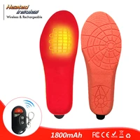 men women rechargeable heating insoles w led remote control 2000mah winter warm heated insoles for skiing camping fishing