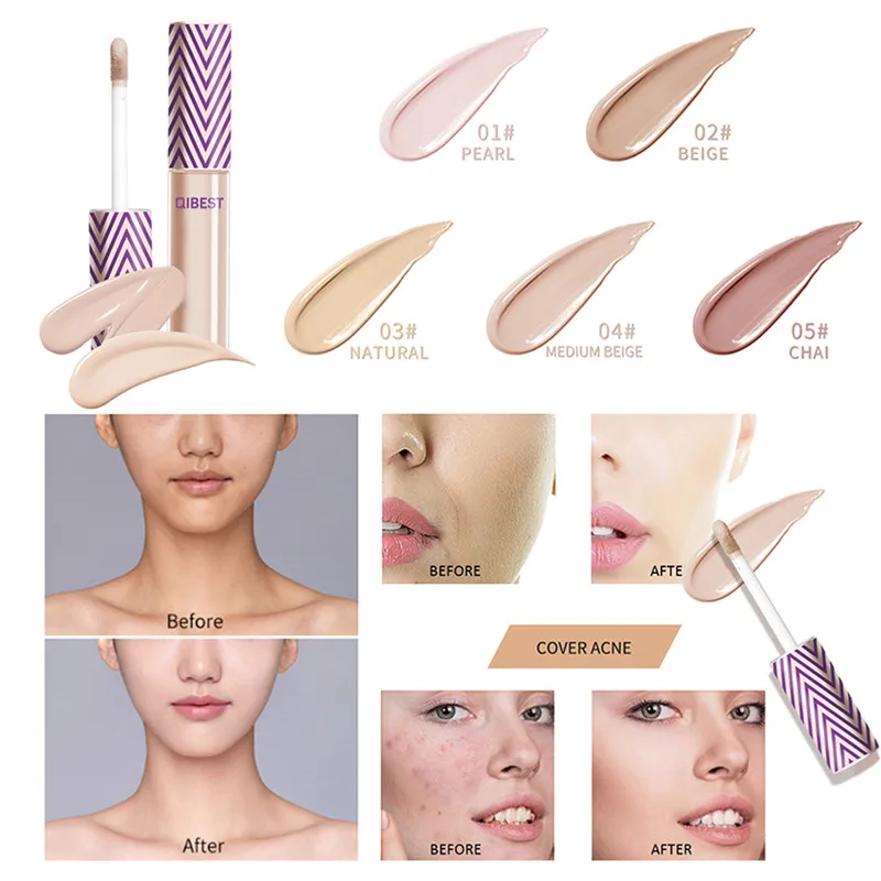 Полностью закрывающий консилер жидкий удобный Профессиональный для глаз крем