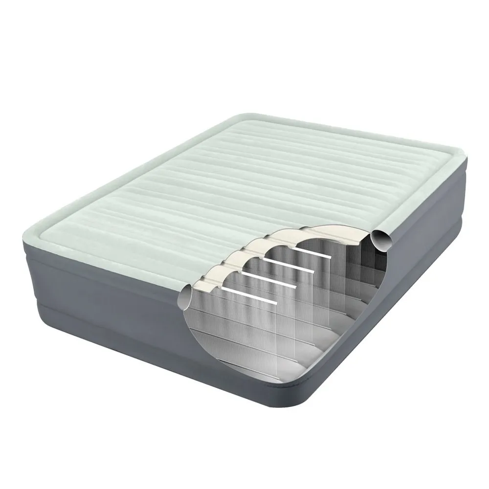 64906 Кровать матр.&quotQUEEN PREMAIRE® I ELEVATED AIRBED WITH FIBER TECH BIP&quot эл/н220V 203х152х46|Надувные