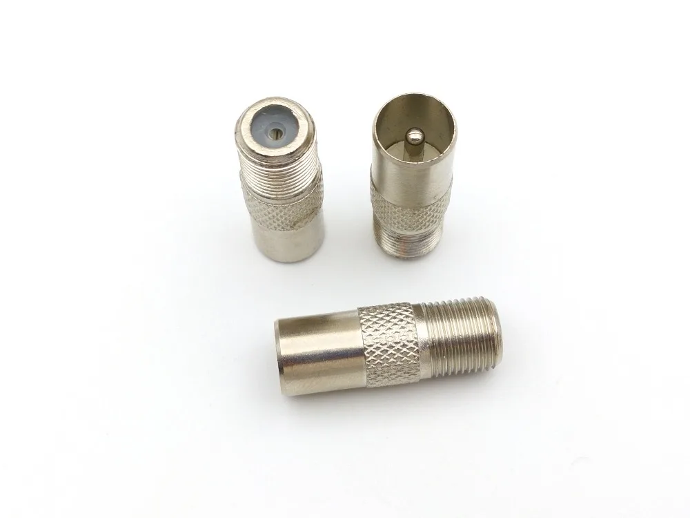 Никелированные соединители адаптера для телевизора со штекером PAL на гнездовой