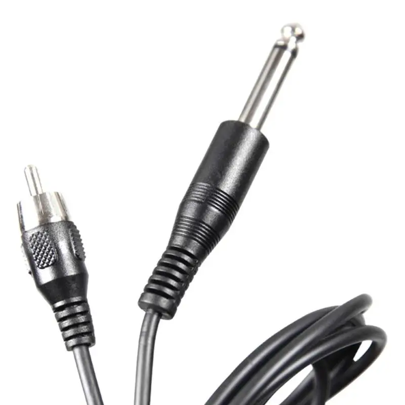 90 градусов прямоугольный тату rca-кабель с зажимом для тату художников с силиконовым кабелем