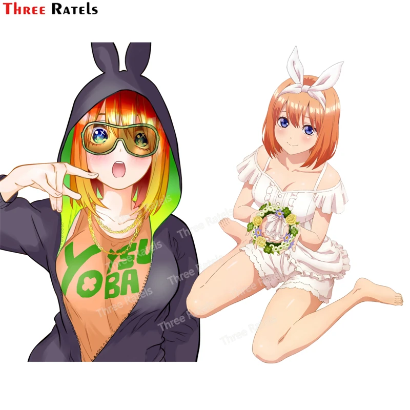 Автомобильная наклейка Three Ratels E786 Yotsuba Nakano-gotoucan no Hanayome для велосипеда мотоцикла