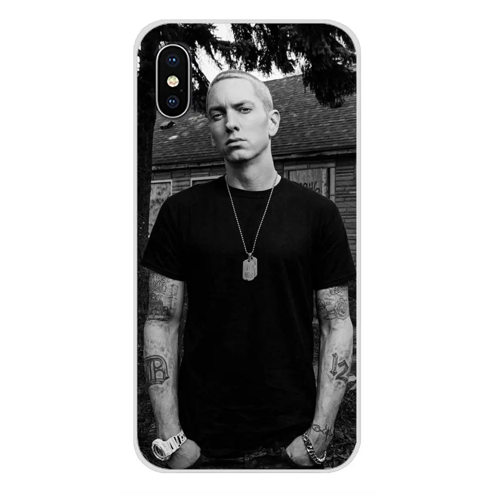 Silicone Skin Case For Xiaomi Mi4 Mi5 Mi5S Mi6 Mi A1 A2 5X 6X 8 9 Lite SE Pro Max Mix 2 3 2S Male Celebrity Hot Singer Eminem | Мобильные