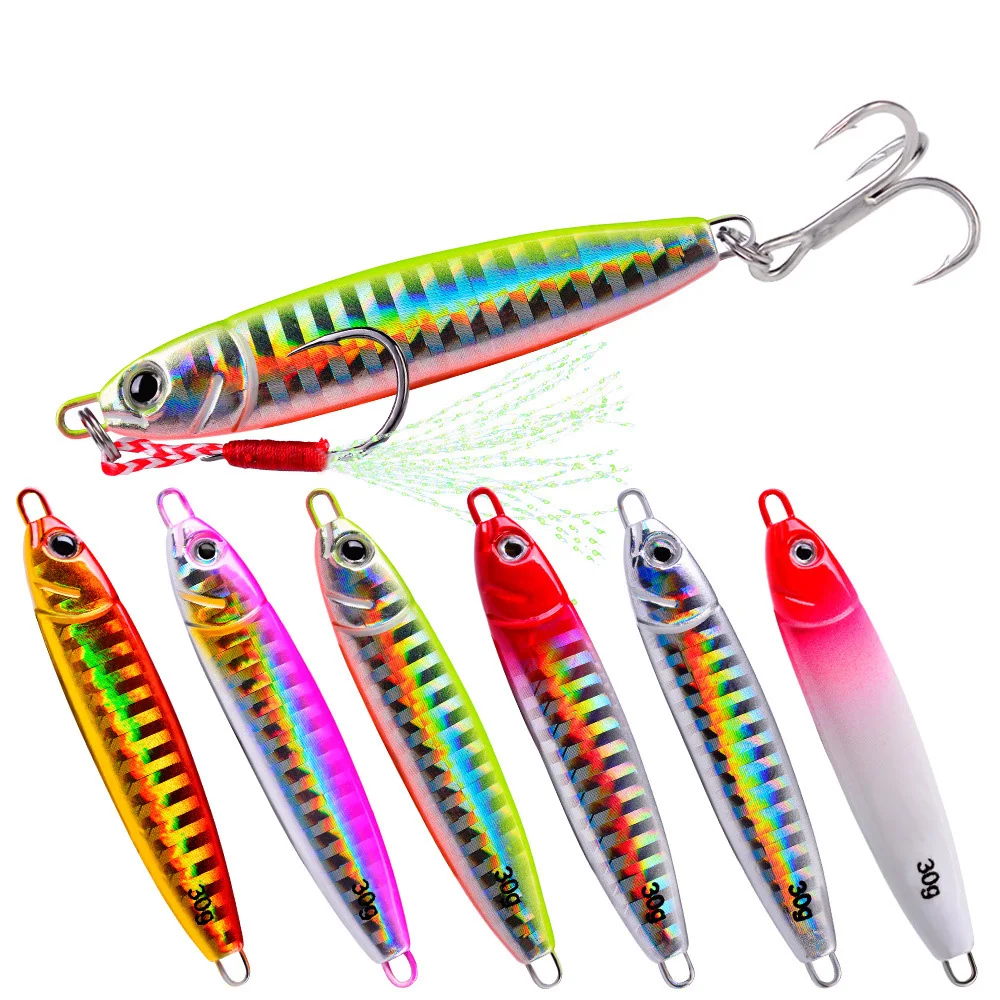 

Multi Specifications New Luminous Long Shot Metal Lures Bionic Fake Fishing Lures Submerged Iron Plate Fishing Accessories