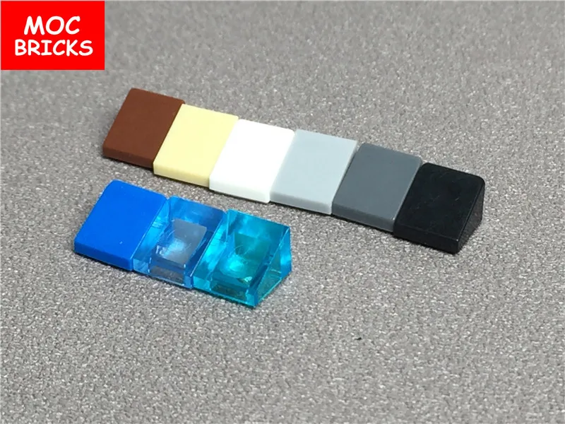 200 шт./лот MOC кирпичи сделай сам красочные склоны 1x1 новая модель с 50746 развивающие
