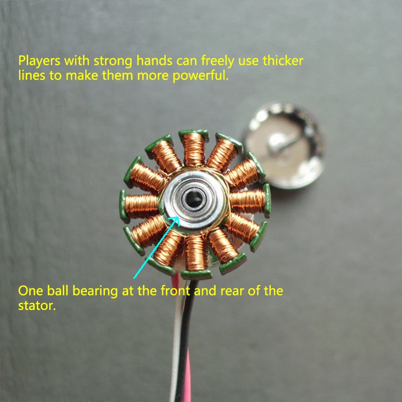 Двигатель трехфазный бесщеточный редкоземельный Магнитный внешний ротор 12N16P