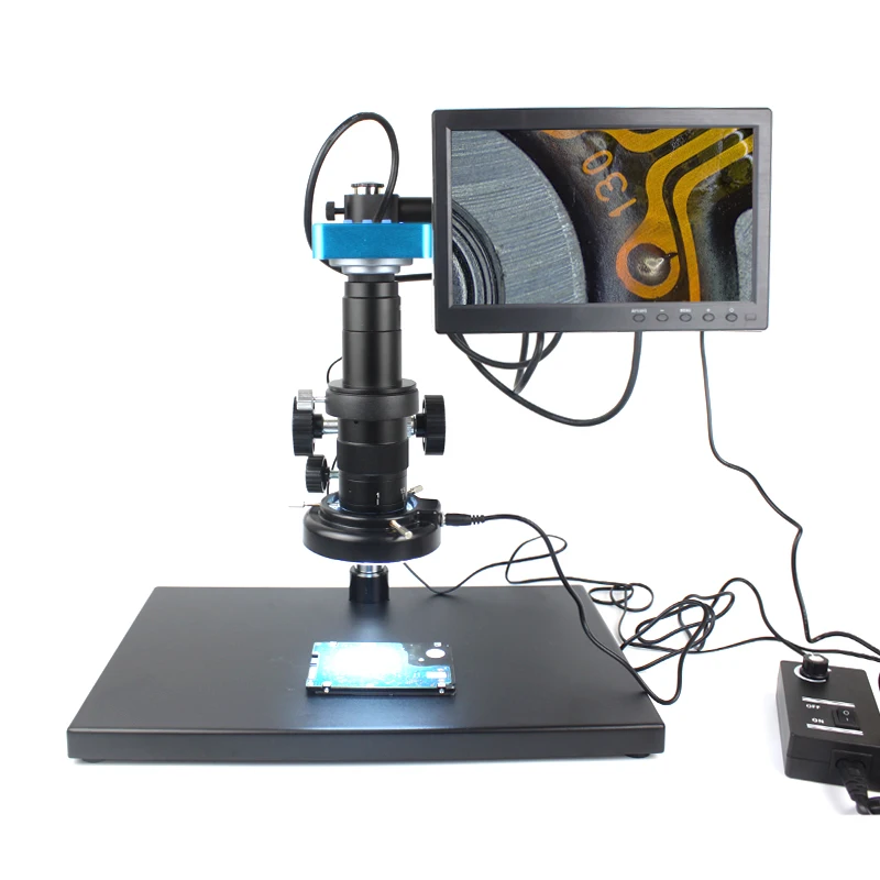 Цифровой видеомикроскоп HDMI USB Промышленная электроника микроскоп камера 300X C-Mount
